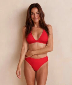 The Classic Mid-Rise Bikini Bottom - Lava