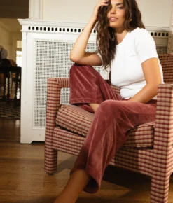 The Plush Velour Lounge Pant - Rosewood 7 The Plush Velour Lounge Pant - Rosewood -Summer Salt Swim Store The Plush Velour Lounge Pant Rosewood 2