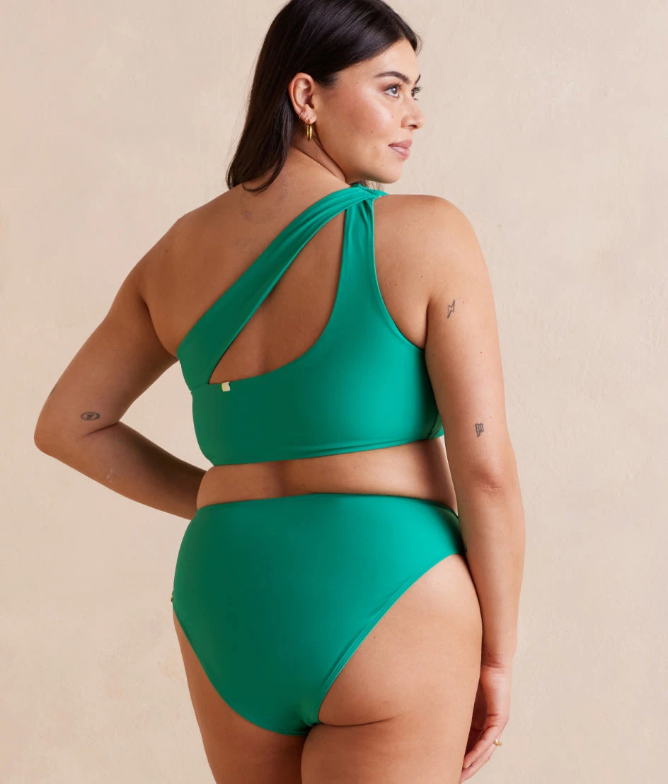 The Tie Belt High Leg Mid Rise Bottom - Seaglass 2 The Tie Belt High Leg Mid Rise Bottom - Seaglass - Image 2