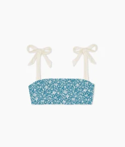 The Tie Oasis Bikini Top - Meadow Floral In Mist 9 The Tie Oasis Bikini Top - Meadow Floral In Mist -Summer Salt Swim Store Tie Oasis Bikini Top Meadow Floral Mist 5