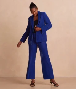 The Sustainable Velvet Collection Wide Leg Pant - Imperial -Summer Salt Swim Store VelvetBlazer Blue 1 4fce1bf7 077a 41a6 8d12 6e1bee20caed