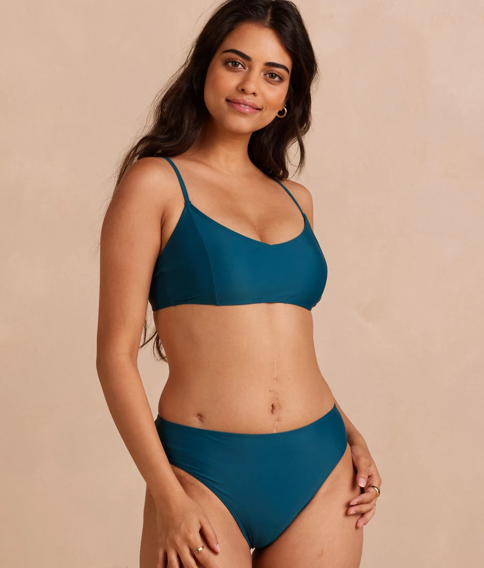 The Wanderlust Bikini Top - Seaweed 1 The Wanderlust Bikini Top - Seaweed